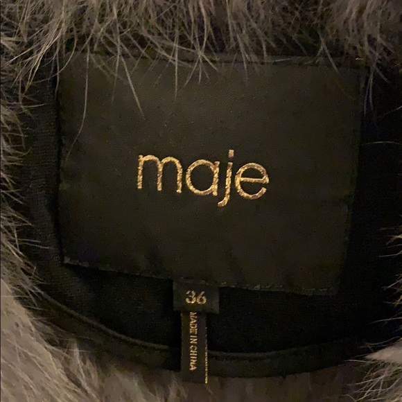 Maje Koice Fox Fur Jacket - Picture 7 of 8